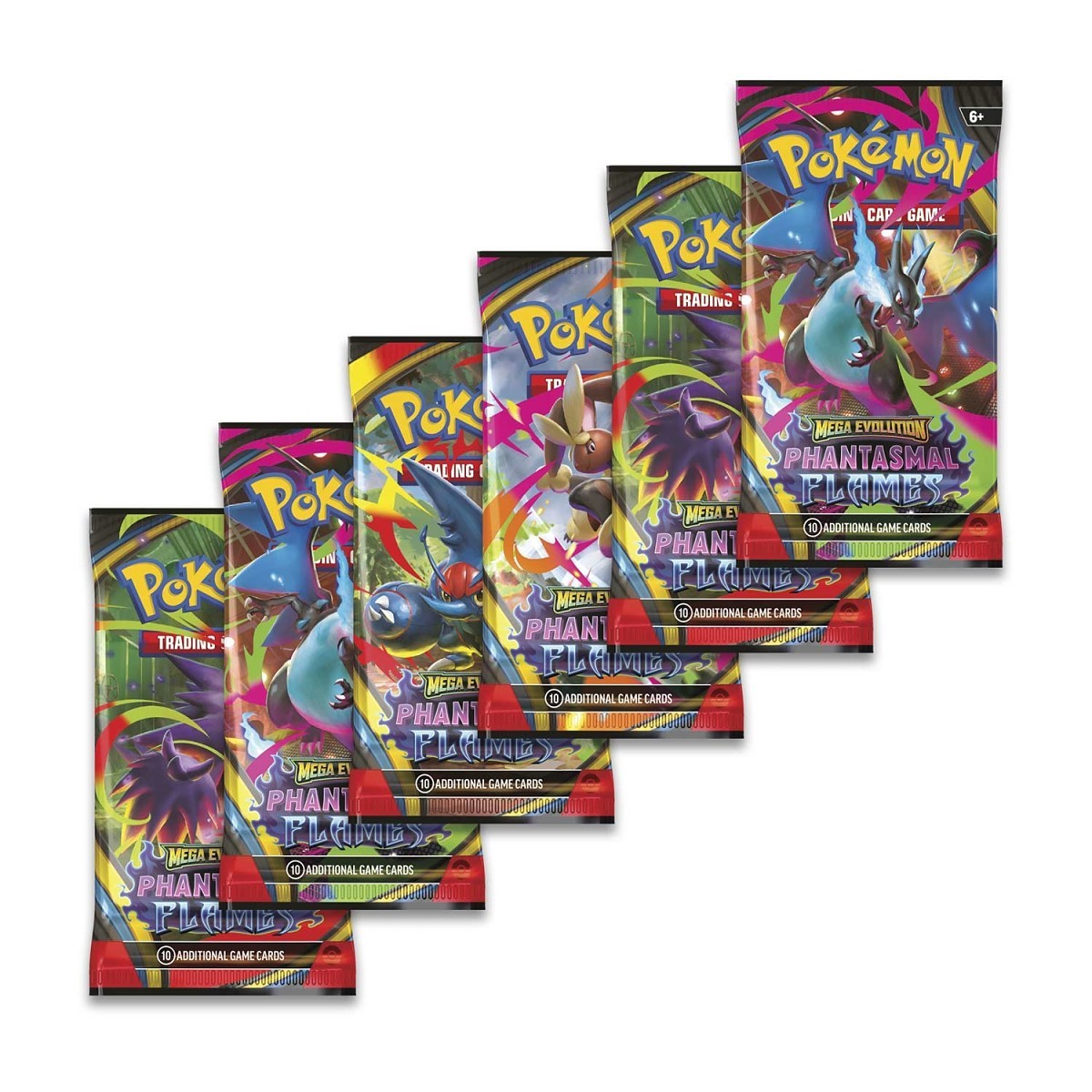 Pokémon TCG: Phantasmal Flames Booster Bundle (6 Packs)