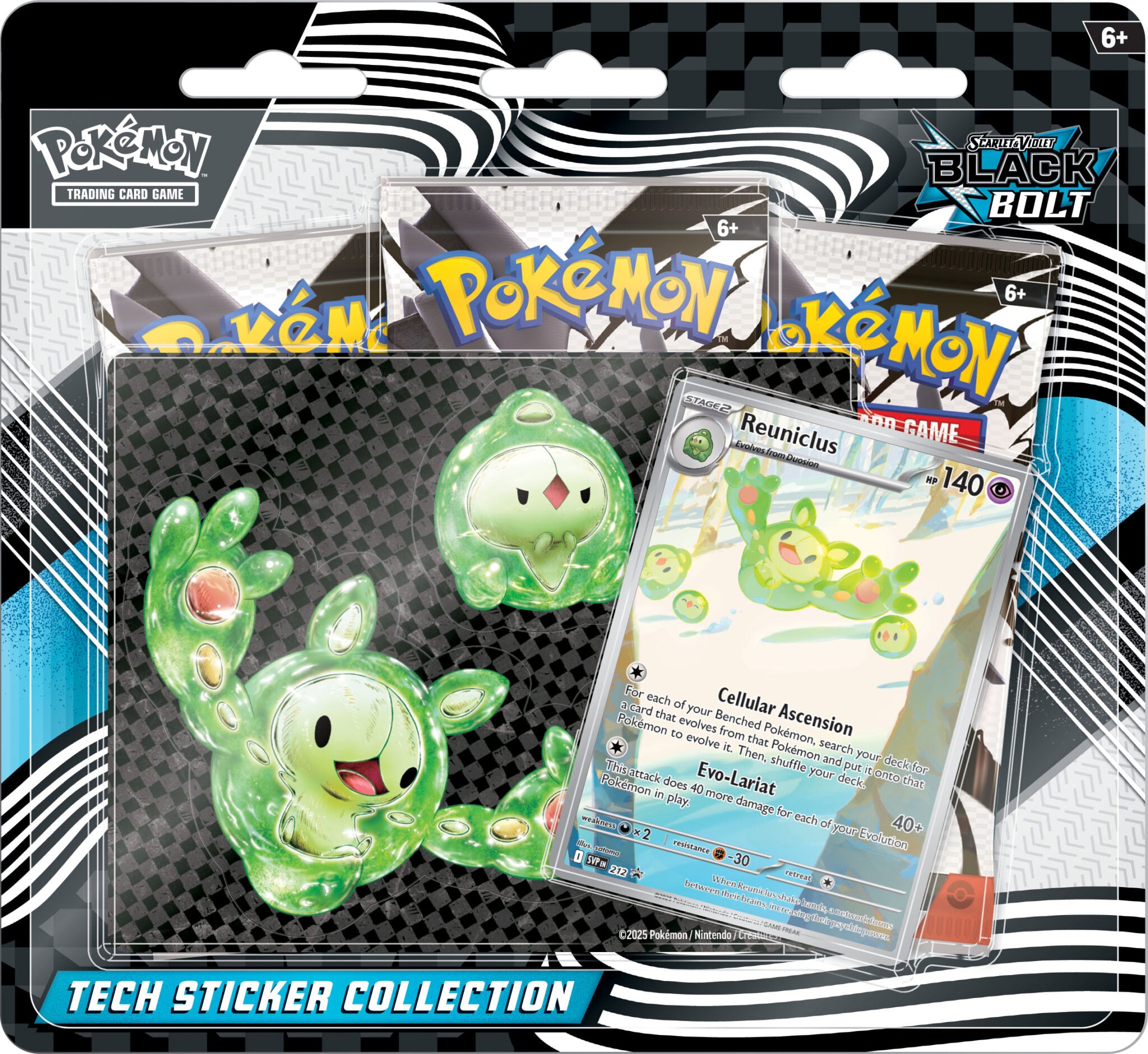 Pokémon TCG: Black Bolt Tech Sticker Collection (SV11) (Pre-Order)