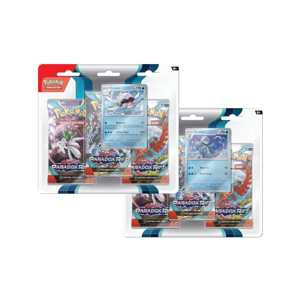 Pokémon TCG: Paradox Rift 3-Pack Blister (Cetitan / Arctibax)