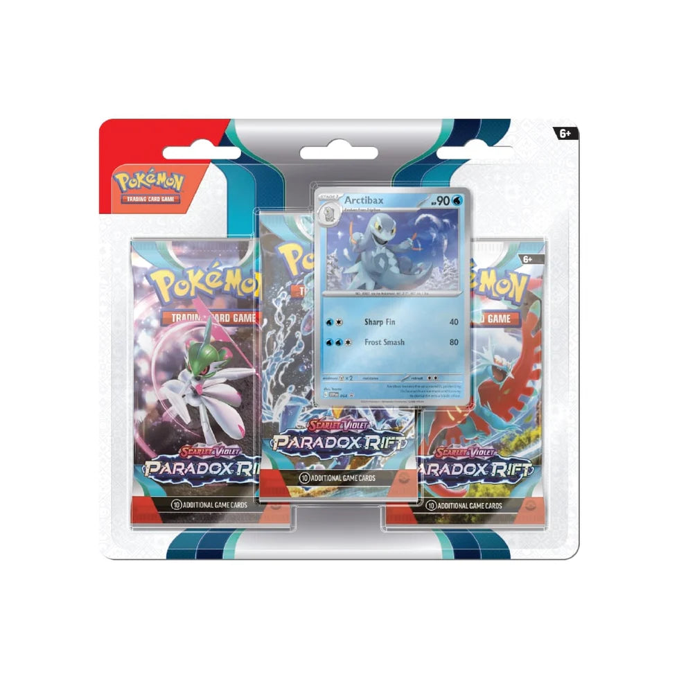 Pokémon TCG: Paradox Rift 3-Pack Blister (Cetitan / Arctibax)
