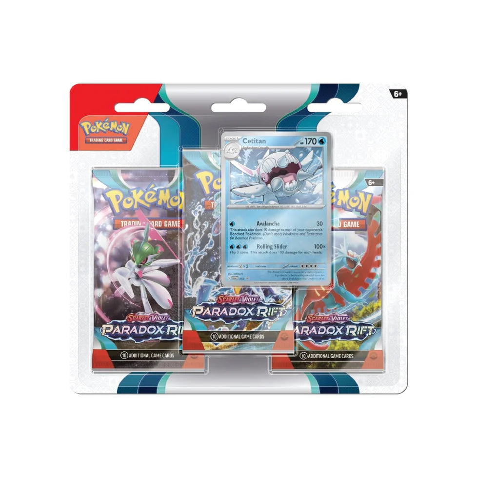 Pokémon TCG: Paradox Rift 3-Pack Blister (Cetitan / Arctibax)