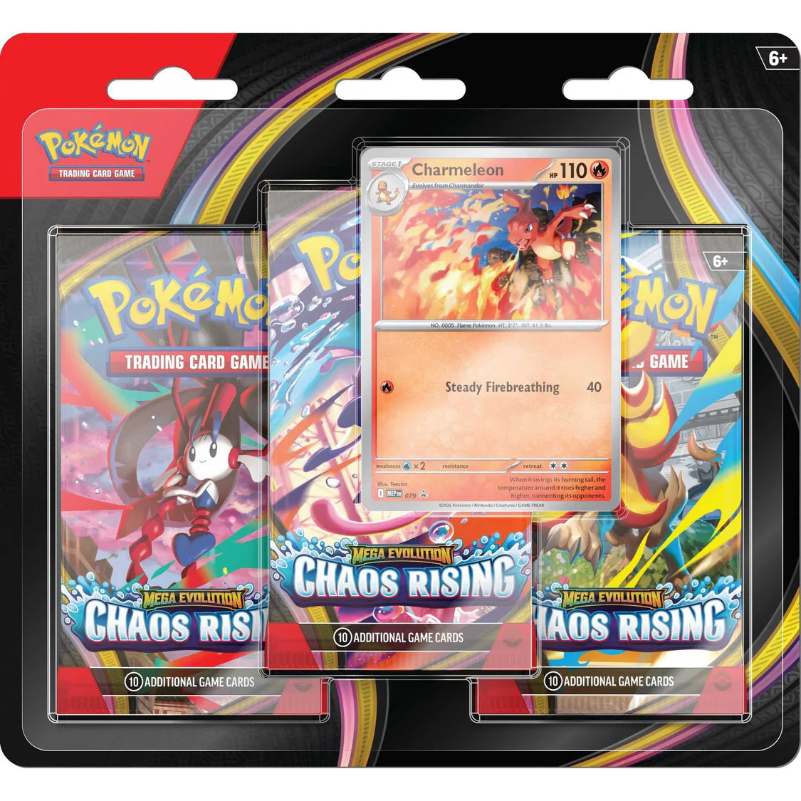 Pokémon TCG: Chaos Rising 3-Pack Blister | Pre-Order