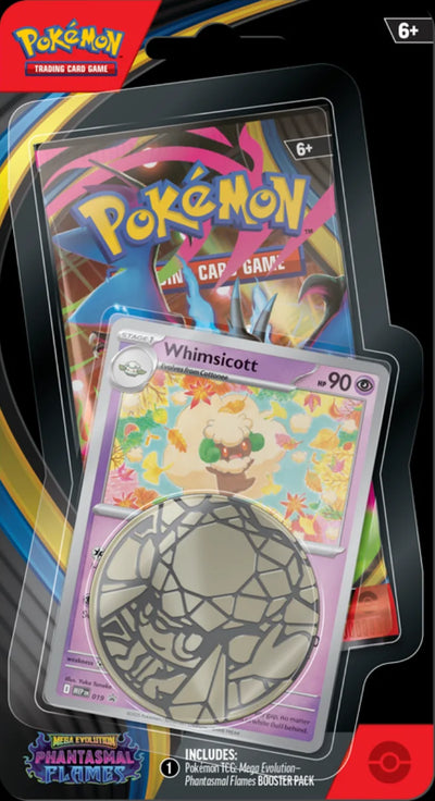 Pokémon TCG: Phantasmal Flames Checklane Blister (Whimsicott / Cottonee)