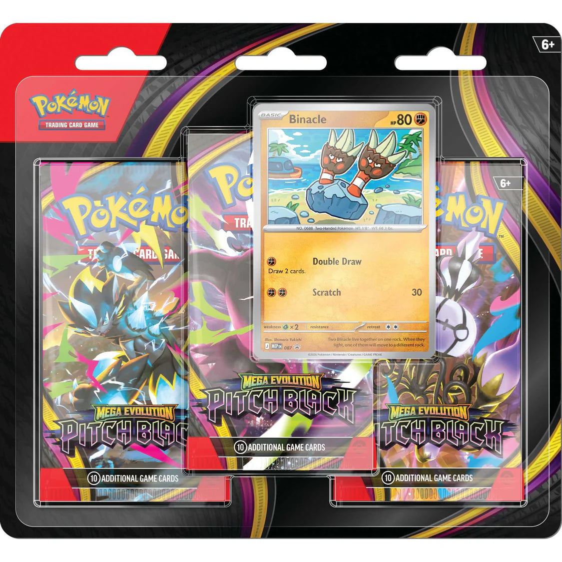 Pokémon TCG: Pitch Black 3-Pack Blister | Pre-Order